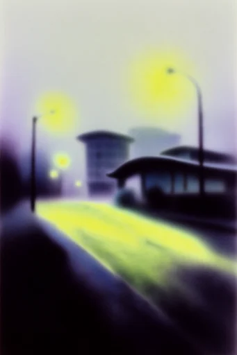 Chromatic Liminal Aura style reference image — airbrushed silhouette