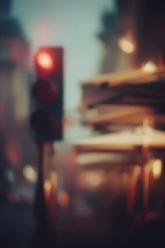 Cinematic Twilight Impressionism style reference image — heavy bokeh blur