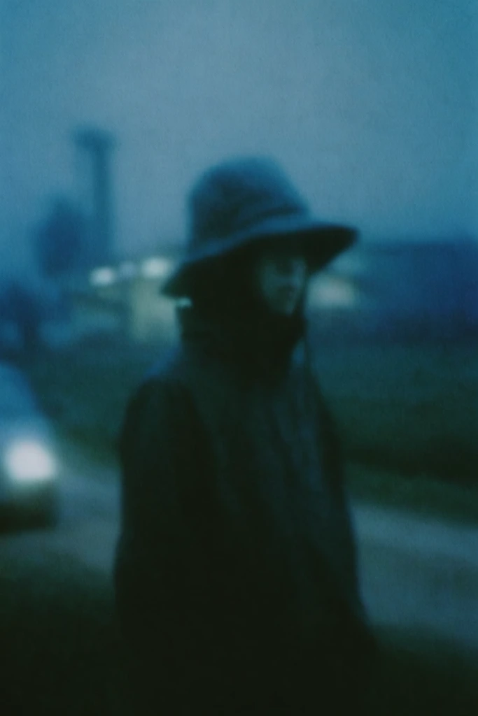 Nocturnal Cyanotype Melancholy style AI image example 1