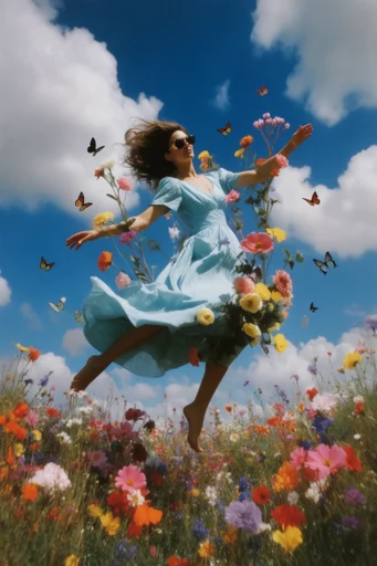 Dynamic Azure Surrealism style reference image — dynamic composition