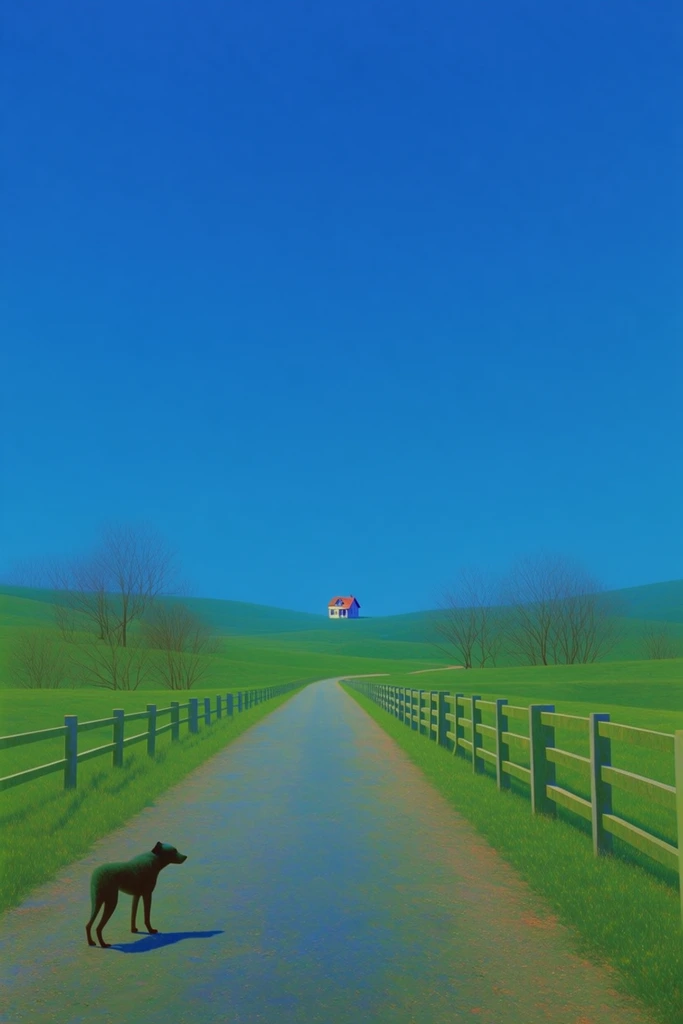 Surreal Liminal Minimalism style AI image example 3