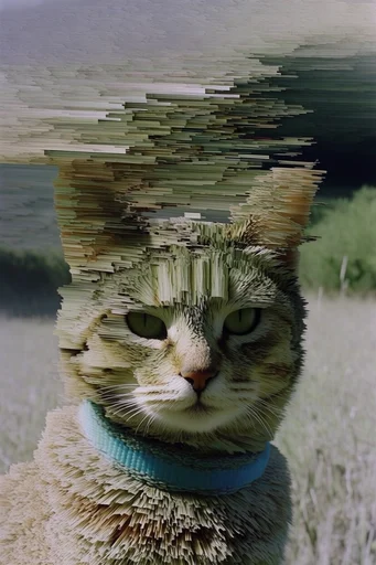 Organic Glitch Synthesis style reference image — surreal nature