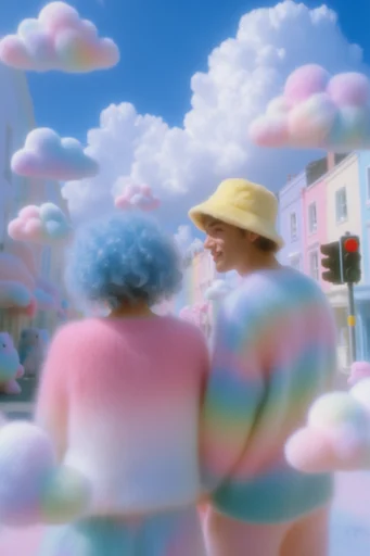 Surreal Pastel Dreamcore style reference image — whimsical 3D digital art