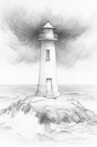 Raw Monochrome Sketchwork style reference image — gestural line art