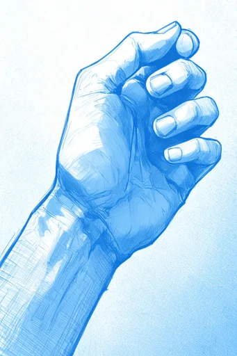 Graphic Monochrome Narrative style reference image — detailed cross-hatching