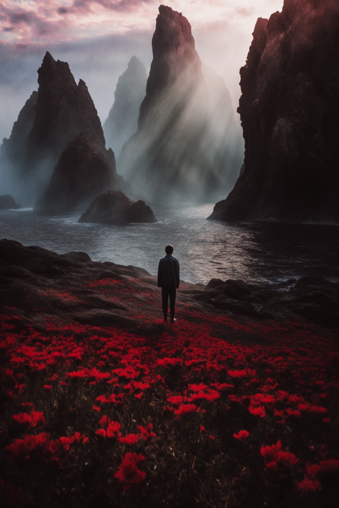 Crimson Mystic Surrealism style AI image example 2