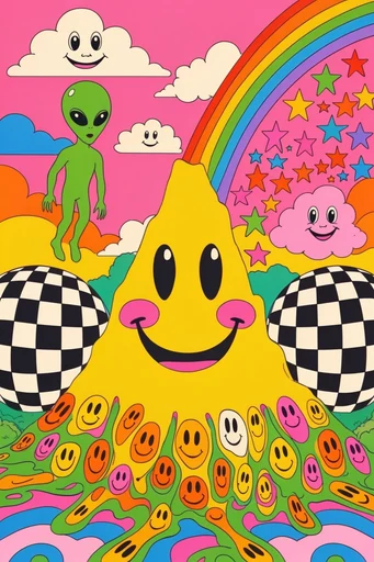 Psychedelic Neoclassical Pop style reference image — neoclassical surrealism