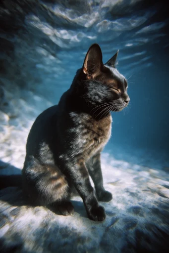 Submerged Cinematic Surrealism style reference image — surface refraction