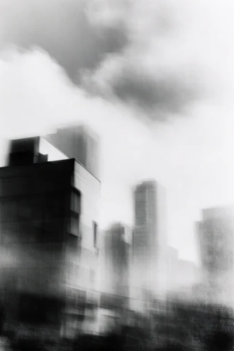 Spectral Kinetic Monochrome style reference image — high-contrast monochrome