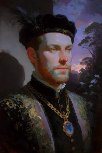 Luminous Mystical Narrative style reference image — painterly impasto brushstrokes