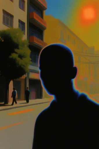 Cinematic Noir Surrealism style reference image — high contrast noir