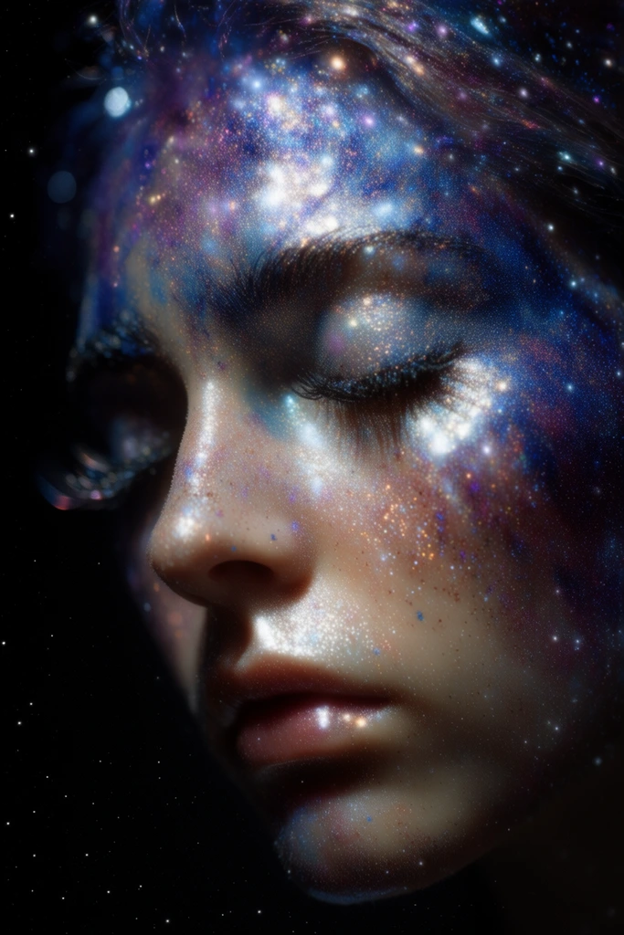 Ethereal Celestial Portraiture style AI image example 1