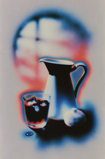 Thermal Ethereal Noir style reference image — thermal imaging glow