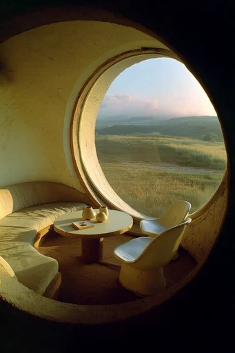 Solar Retro-Organic Modernism style reference image — organic retro-futurism