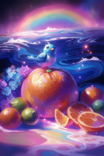 Luminous Cosmic Dreamscape style reference image — painterly fantasy style