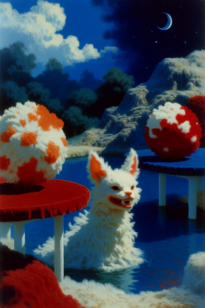Tactile Retro Surrealism style AI image example 2
