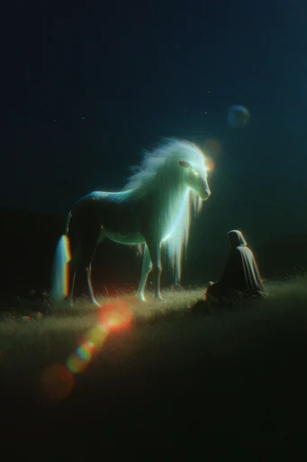 Cinematic Luminescent Nocturne style reference image — cinematic film grain