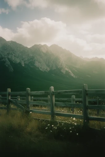 Cinematic Analog Isolation style reference image — 35mm film grain