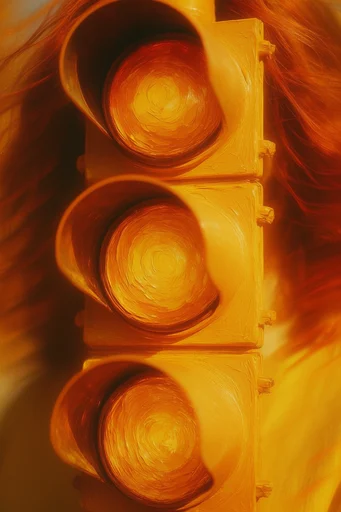 Luminous Gilded Dreamscape style reference image — ethereal amber glow