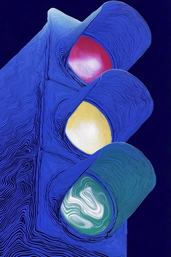 Ethereal Topographic Surrealism style reference image — surrealist linocut texture