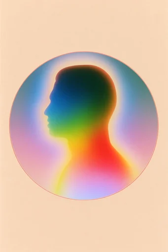 Neon Aura Surrealism style reference image — stark black silhouette