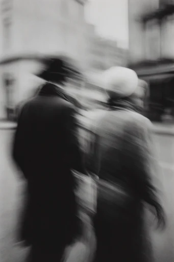 Monochrome Kinetic Glitch style reference image — high-contrast monochrome