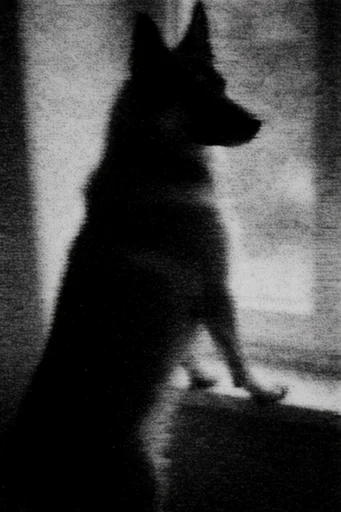 Analog Glitch Noir style reference image — data corruption