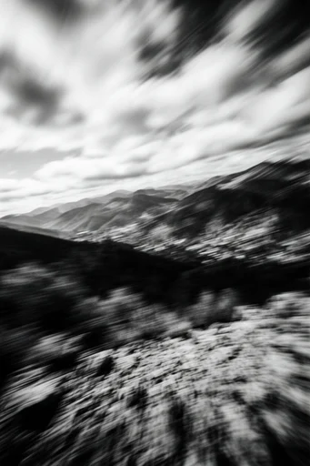 Spectral Analog Noir style reference image — spectral silhouettes