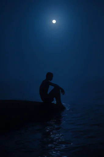 Nocturnal Solitary Minimalism moodboard — generate AI images in this style