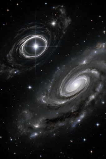 Luminous Cosmic Noir style AI image example 2