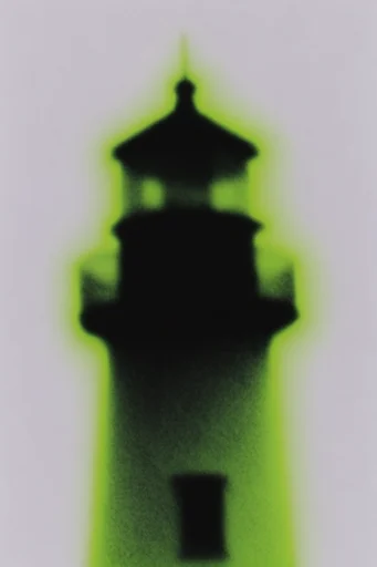 Radioactive Noir Surrealism style reference image — ink bleed effect