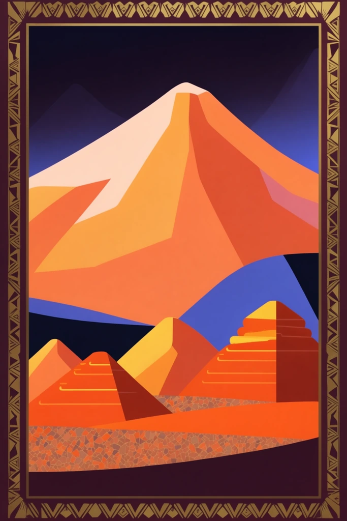 Geometric Neo-Modernist Synthesis style AI image example 2
