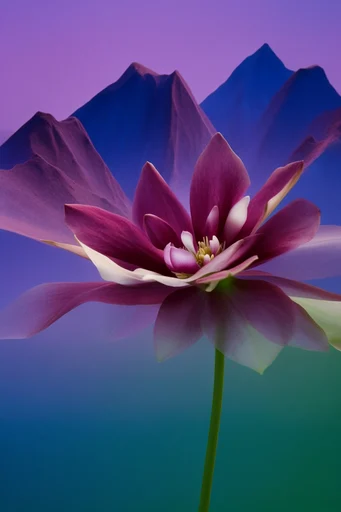 Electric Botanical Minimalism style reference image — studio botanical photography