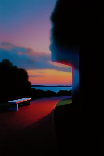 Cinematic Nocturnal Solitude style reference image — chiaroscuro lighting