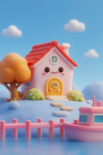 Tactile Whimsy World style AI image example 2