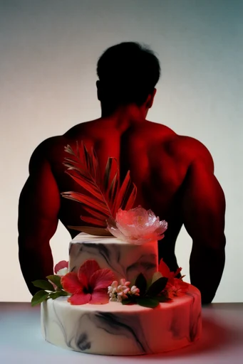 Crimson Silhouette Noir style reference image — dramatic rim lighting