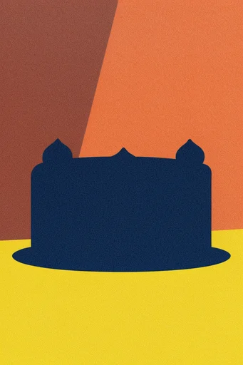 Graphic Minimalist Serigraph style reference image — retro-modern graphic style