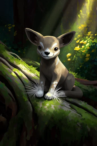 Luminous Forest Mystery style reference image — enchanted forest