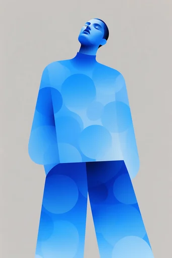 Ethereal Cobalt Minimalism moodboard — generate AI images in this style