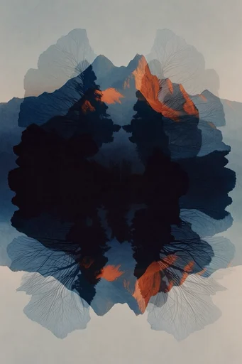 Spectral Organic Surrealism style reference image — ethereal spectral silhouette