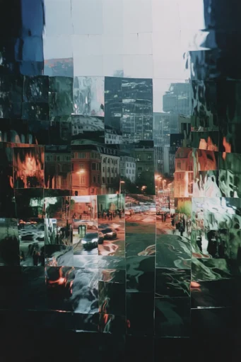 Fragmented Analog Deconstruction style reference image — deconstructed analog collage