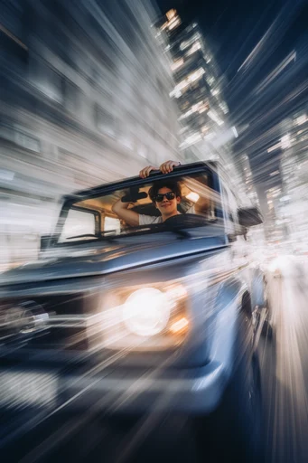 Kinetic Nocturnal Velocity moodboard — generate AI images in this style