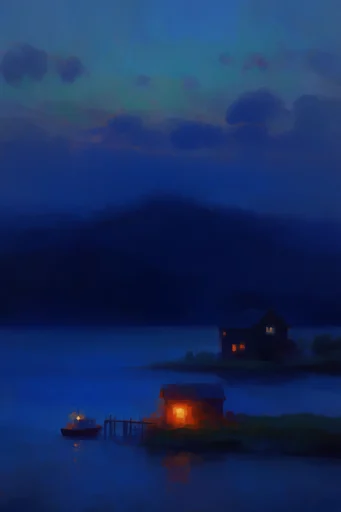 Luminous Nocturnal Chiaroscuro style reference image — chiaroscuro lighting