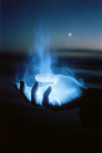 Luminescent Nocturnal Etherealism style reference image — high-contrast silhouette