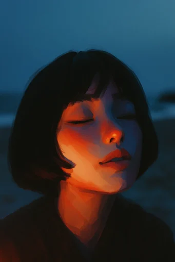 Luminous Twilight Surrealism style reference image — warm glowing accent
