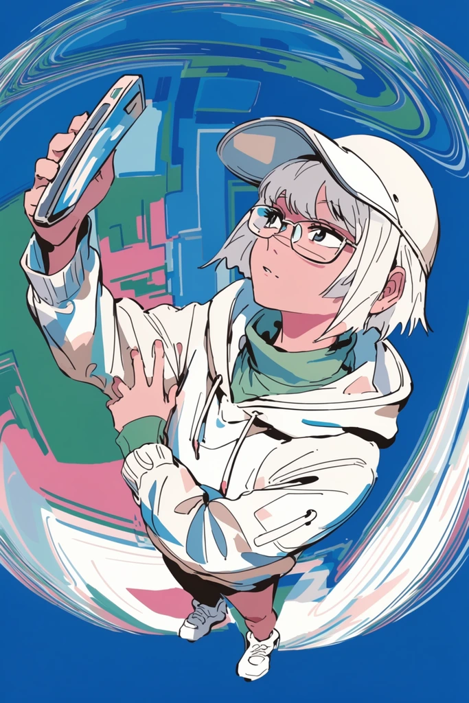 Distorted Graphic Pop style AI image example 1