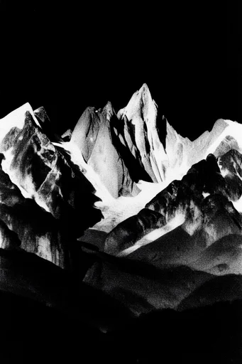 Gritty Chiaroscuro Noir style reference image — high-contrast black and white