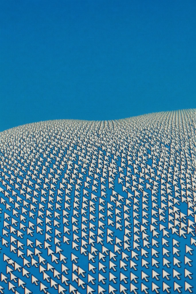 Retro Cursor Surrealism style AI image example 2