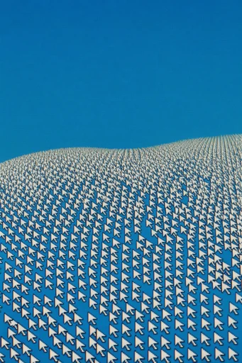 Retro Cursor Surrealism style AI image example 2