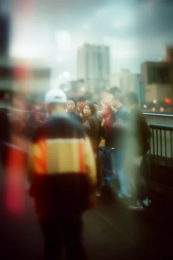 Cinematic Analog Dreamscape style reference image — analog film grain